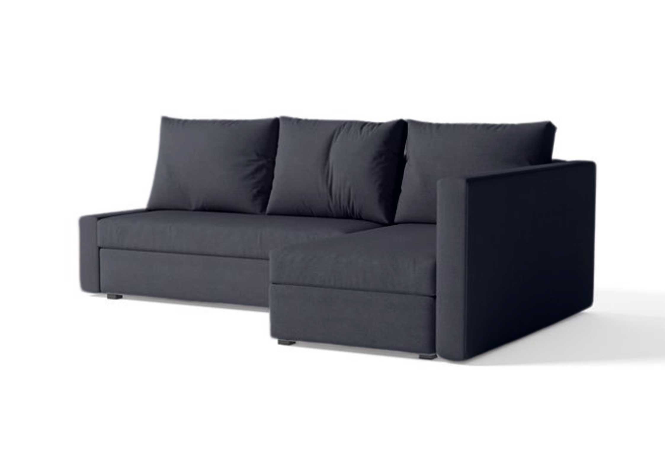 Czarny narożnik rozkładany